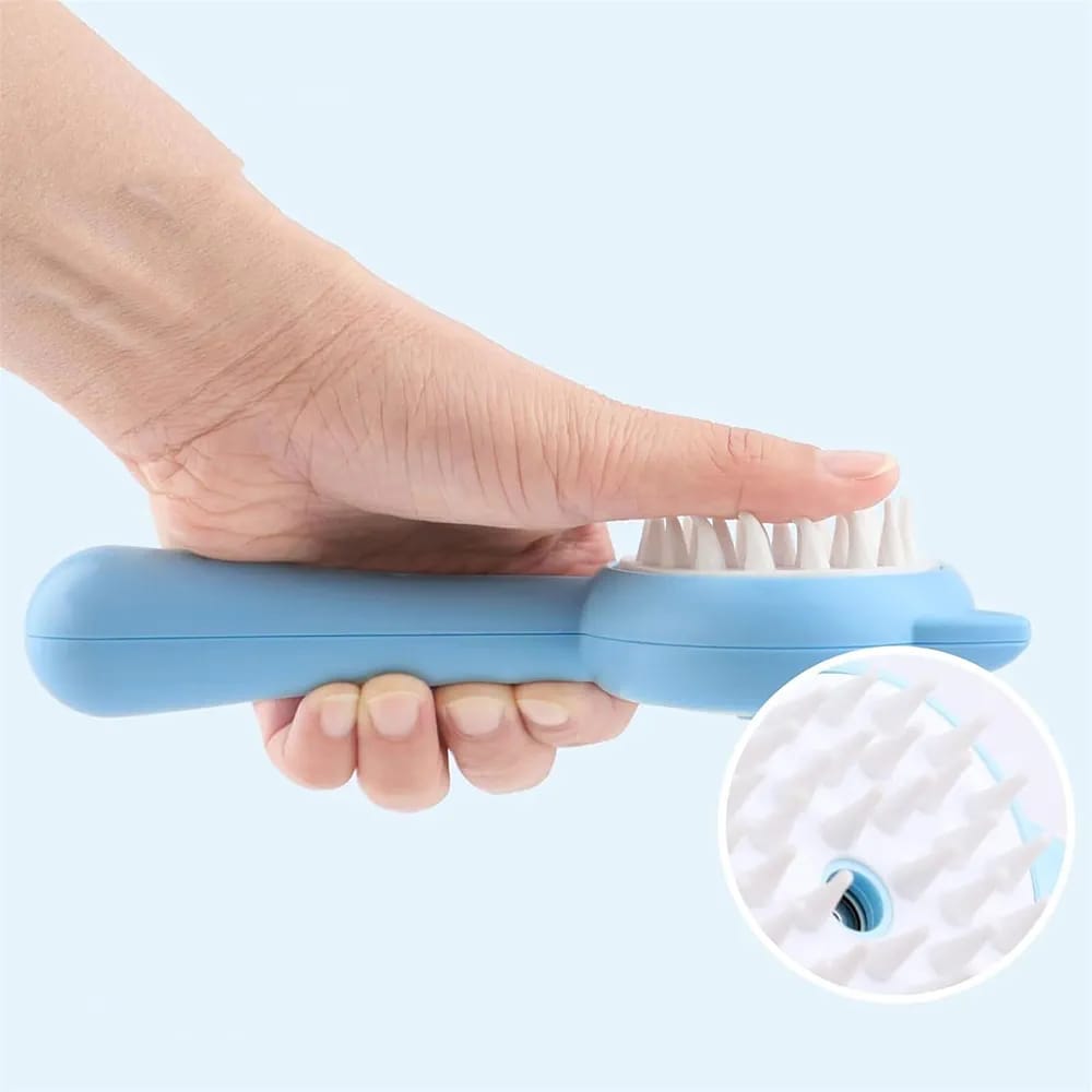 Vista 3 de CEPILLO DE VAPOR EN FORMA DE GATITO - COLOR: ROSADO